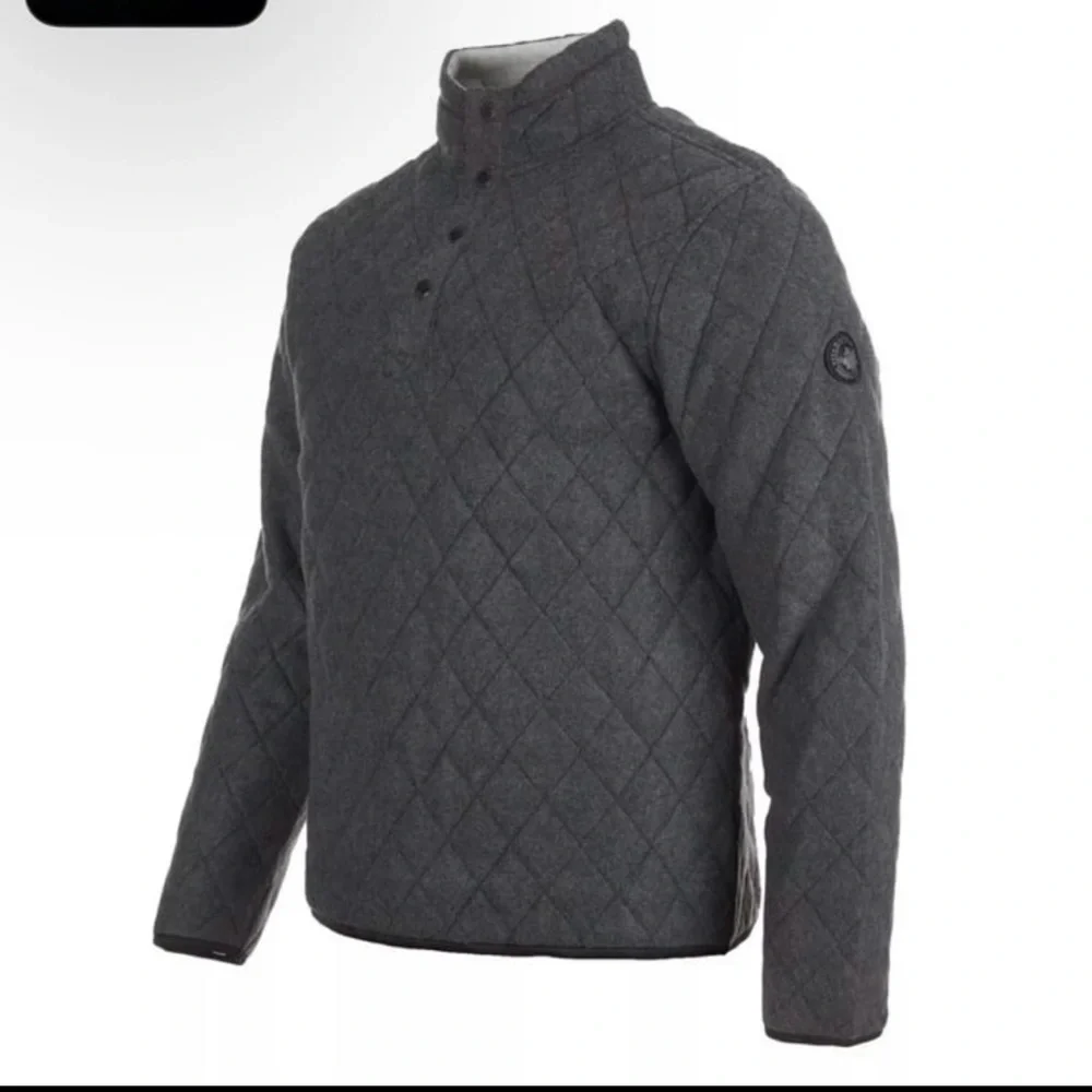 NWT Canada Weather Gear Men's Quilted Snap Placket 1/4 Zip - XLL